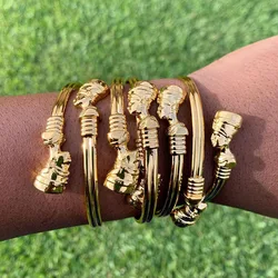 Egyptian Queen Nefertiti Bangles For Women MenAdjustable Africa Couple Bracelet HipHop Punk Bracelets Jewelry Gifts 2026