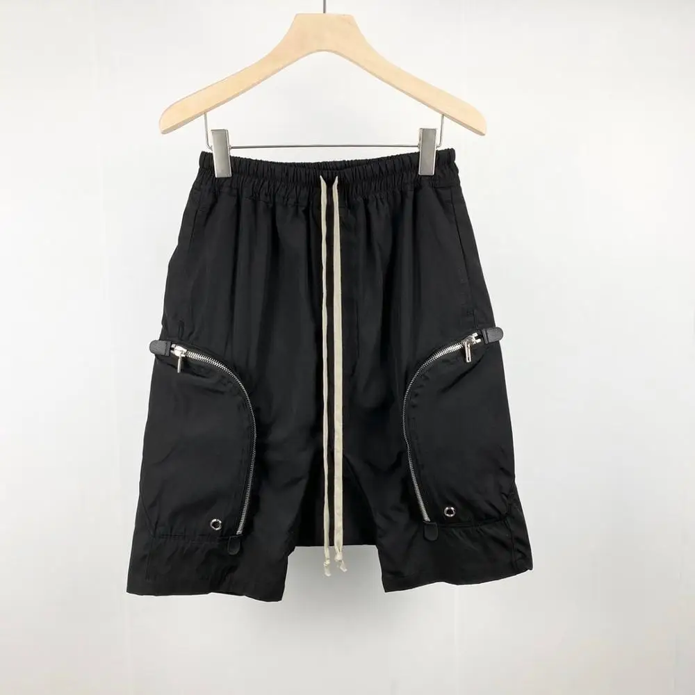 

Owen Seak Men Casual Harem Shorts Gothic Men's Sweatpants Summer Hip Hop High Sweater Women Loose Black Shorts Size XL