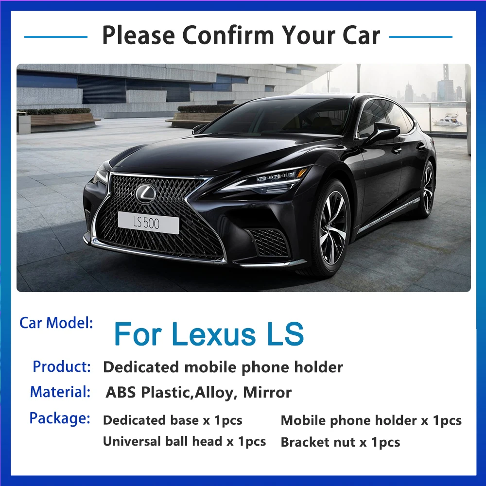 Car Mobile Phone Holder for Lexus LS XF50 LS350 LS500 LS500h 2018 2019 2020 2021 Telephone Stand Bracket Vent Auto Accessories