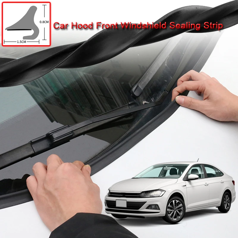 

For Volkswagen Virtus 2018-2020 Car Seal Strip Windshied Spoiler Filler Protect Edge Weatherstrip Strips Sticker Car Accessories