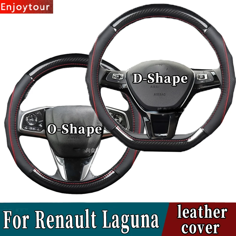 Accessories Car Styling Genuine Leather Steering Wheel Covers for Renault Fluence I II III 2001 2007 2010 2011 2013 2014 2015