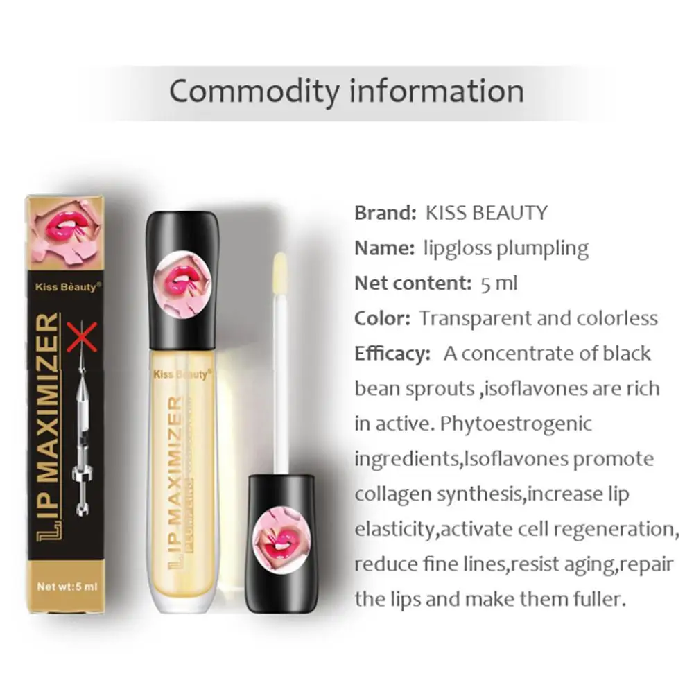 Lip Balm Plumper Oil Repair Dry Scrub Volume Exfoliating For Lips Care Mask Lasting Lip Tint Plump Gloss Repulpant