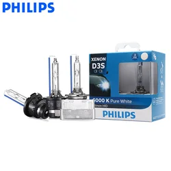 Philips Ultinon HID Xenon D1S D2S D2R D3S D4S WXX2 35W 6000K Cool White Light Xenon Headlight Car Bulbs Auto Lamps (Twin Pack)