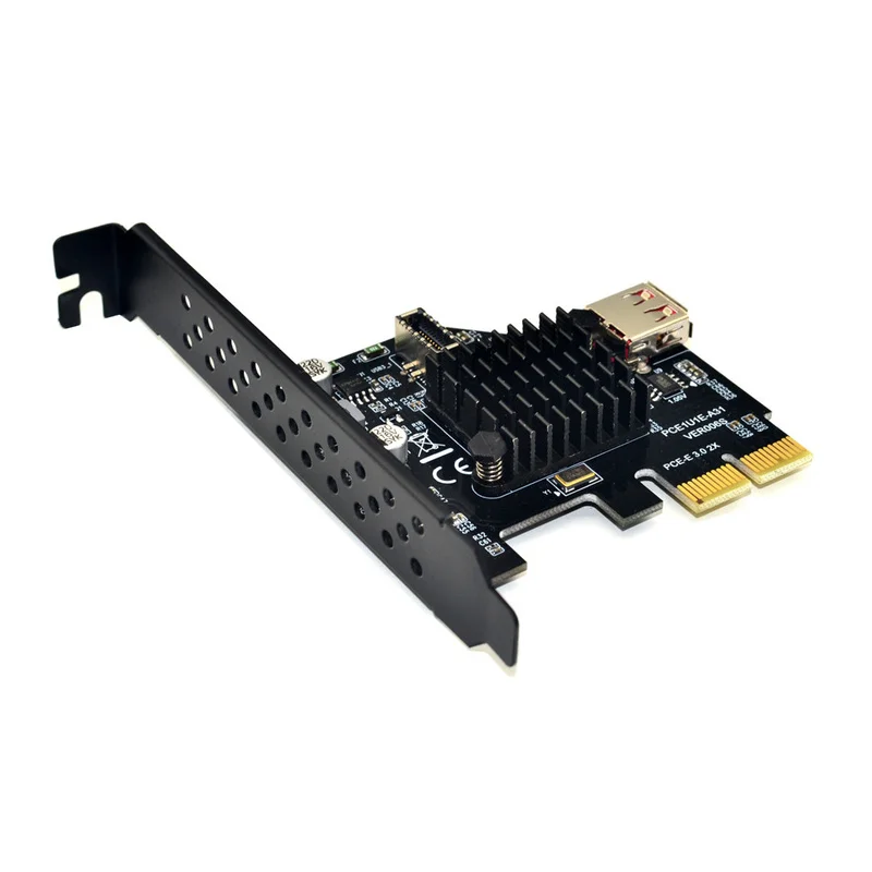 

PCIE3.0 X2 X4 10Gbps USB3.1 Type-E USB2.0 TypeA Gen2 20Pin Expansion Add On Card ASM3142 Chip Adapter for Desktop PC Computer