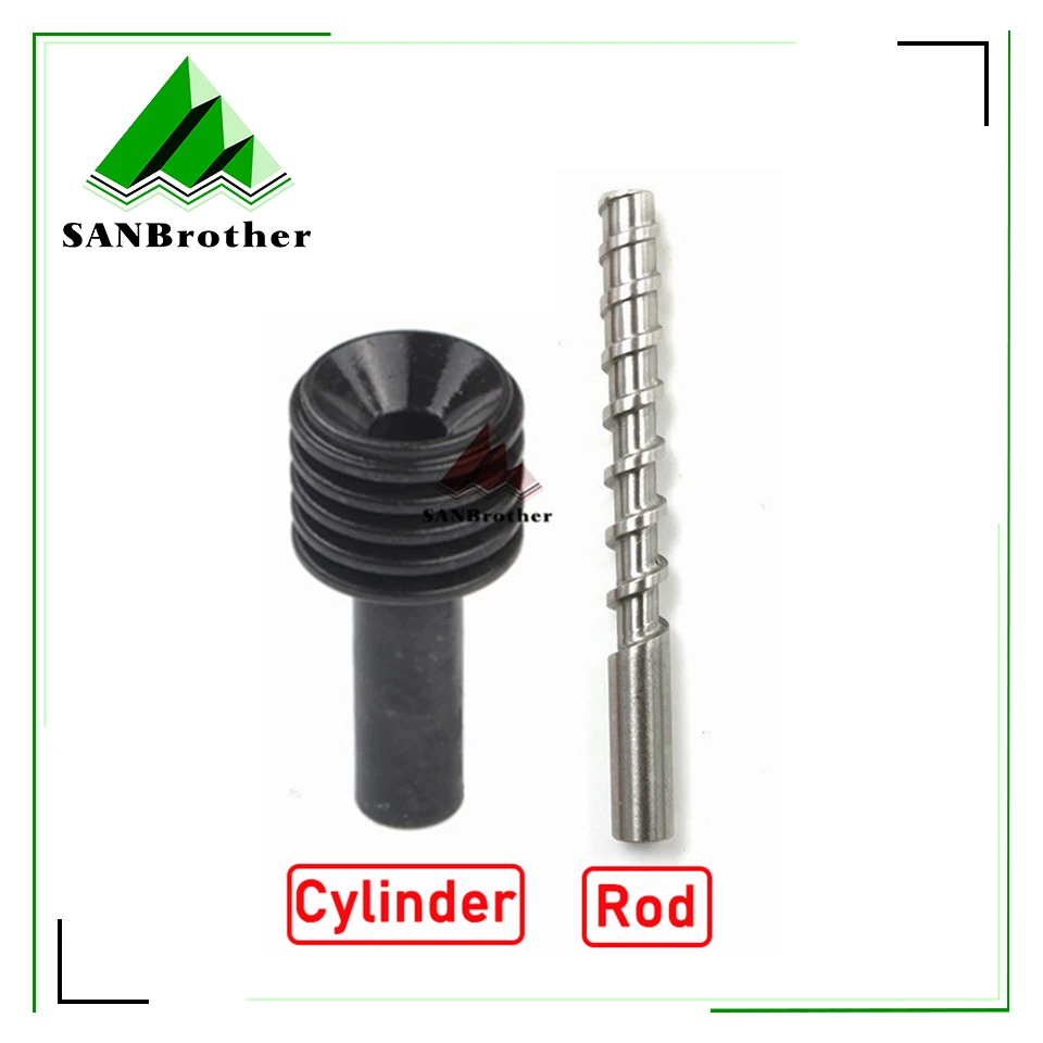 

8MM X 82MM Ceramic Mud Powder Extruder Micro Screw Throat Feed Rod Feed Rod 3D Printer Accessories