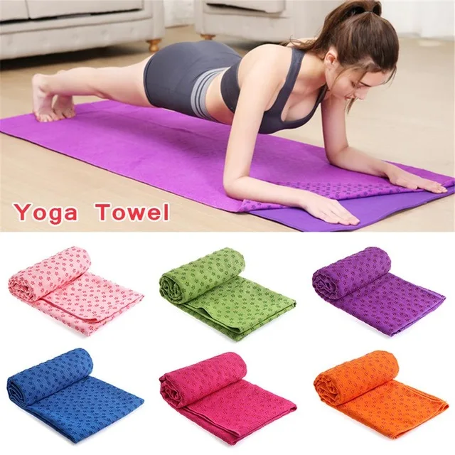 Non-slip towel for yoga and Pilates, 24x72 inches, sweat-absorbing mat for hot yoga, Pilates and workout