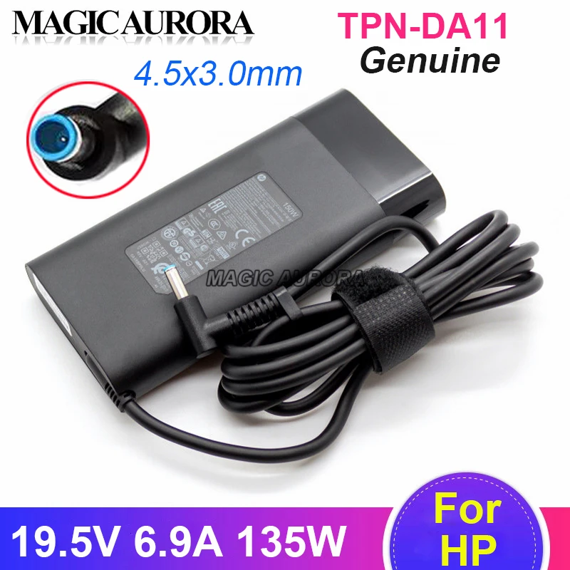 Original TPN-DA11 Power Adapter 19.5V 6.9A 135W TPN-CA13 for HP Spectre 15 x360 Omen 15 17 Pavilion Gaming 15 17 Laptop Charger