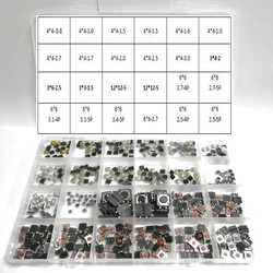 460 Pcs/Box 24Types Mini Leaf Switch SMD DIP 3*4 3*6 4*4 6*6 12*12 Micro Switch Assorted Push Button Tact Switches Reset Kit