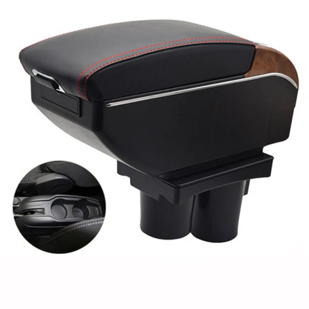 

Arm Elbow Rest For Citroen C-Elysee Elysee Peugeot 301 Armrest Box Center Console Central Store Content with Cup Holder USB