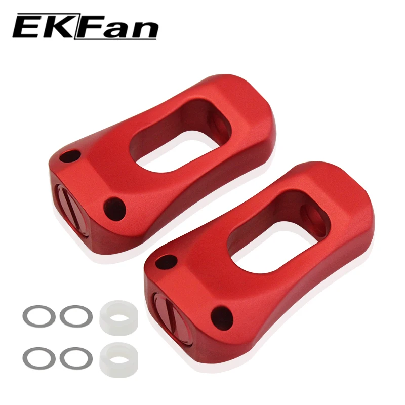 EKFan 2pcs  Aluminum Alloy Reel Handle Knob with Hollow Design For Bait Casting Spining Reel Accessory