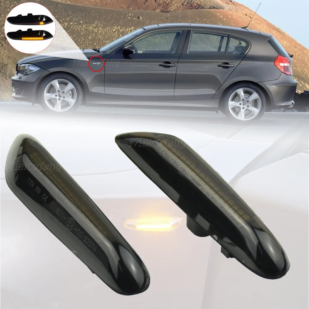 Dynamisches LED-Blinklicht Seitenmarkierungsleuchte für BMW E60 E61 E90 E91 E87 E81 E83 E84 E88 E92 E93 E82 E46 1 3 5 Serie X1 X3 2004 – Detail 36
