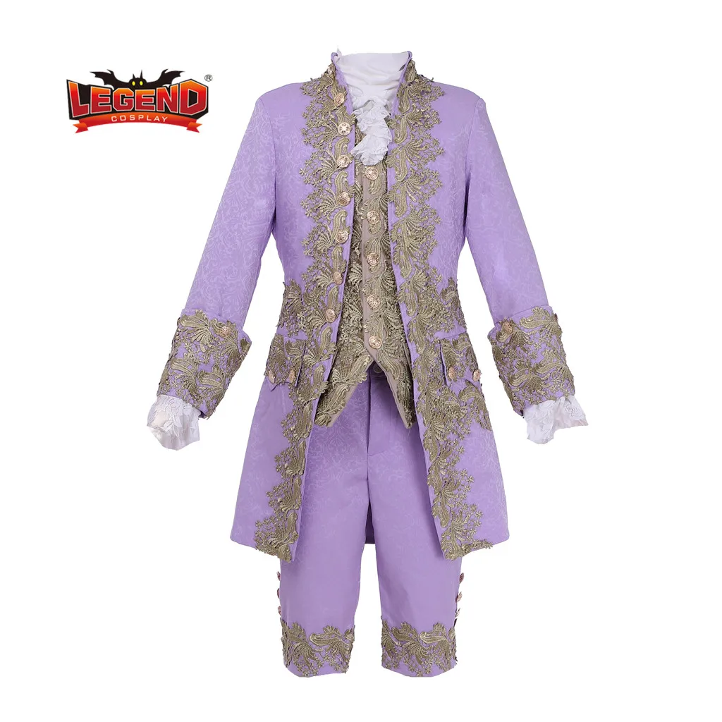 

18th century court suit men's rococo court suit colonial Victorian Elegant men's outfit PURPLE dress custom made