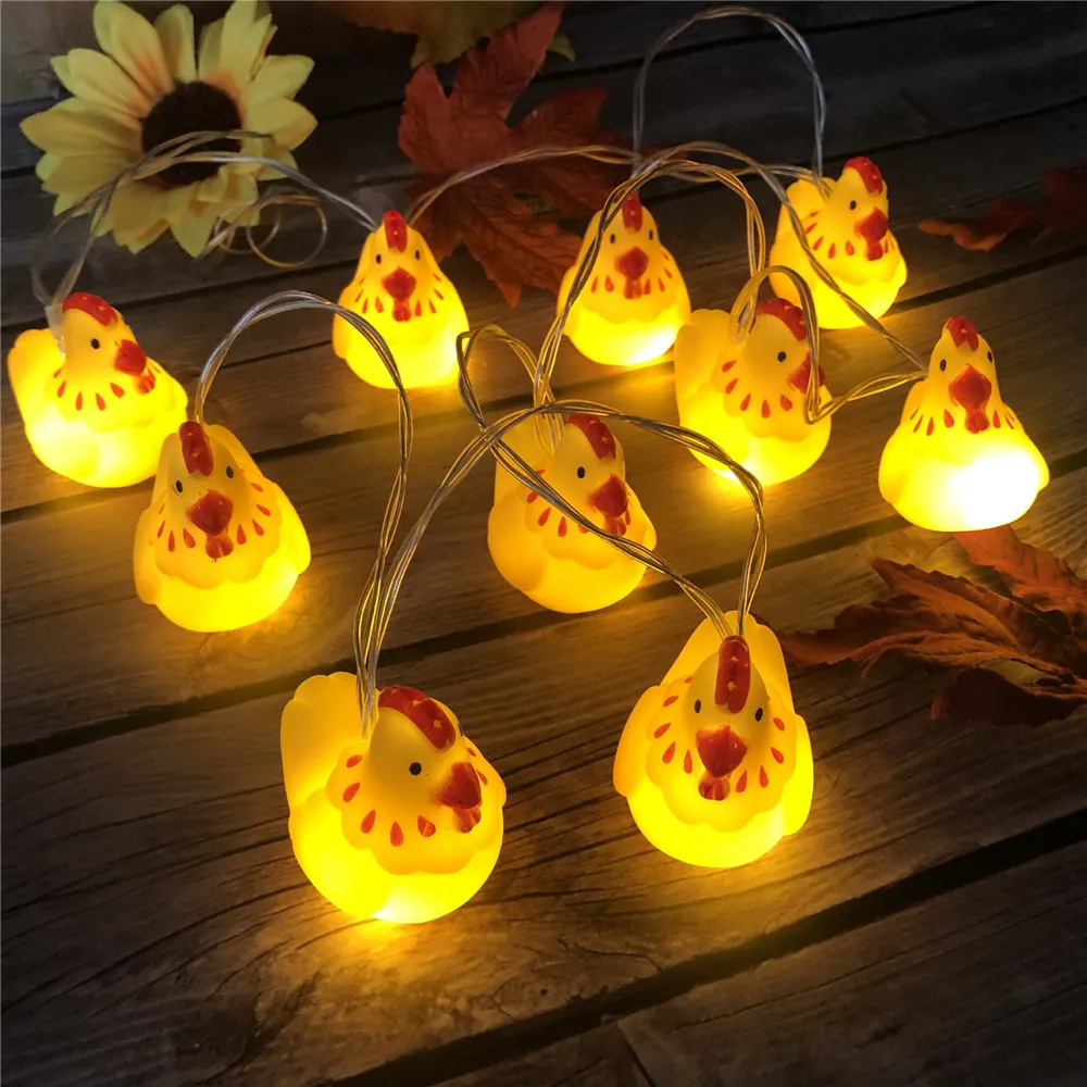 

1.5/3M Yellow Turkey String Lights USB/Battery Kids Gift Room Decor String Fairy Light Fall Thanksgiving Halloween Holiday Decor