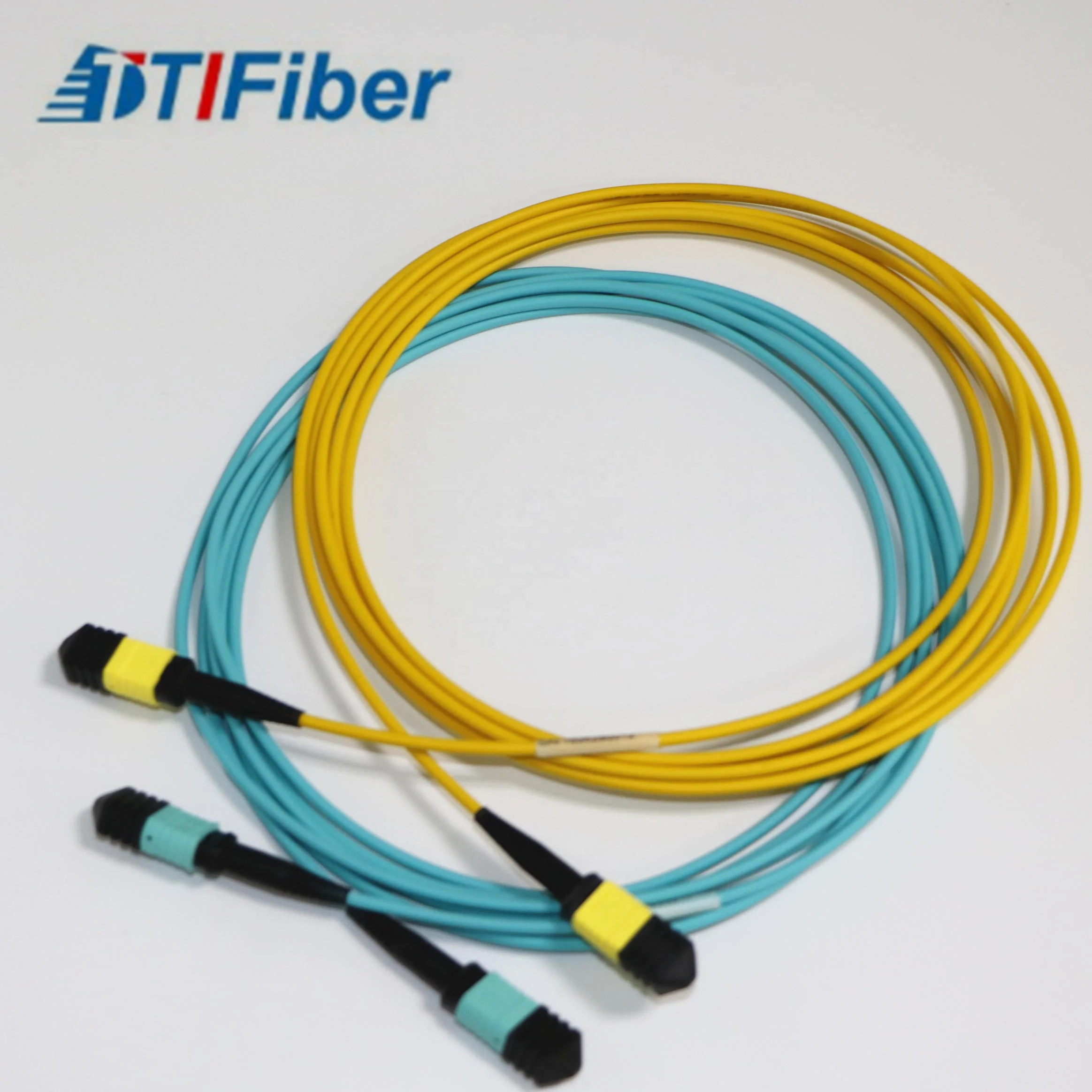 High quality 12 core MPO-  patch cords om3 fibre optic  cable