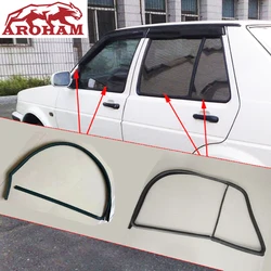 For vw old Jetta 2 golf window seals waterproof retaining rail rubber glass mud tank weatherstrip Sealed Strips Car Accessories