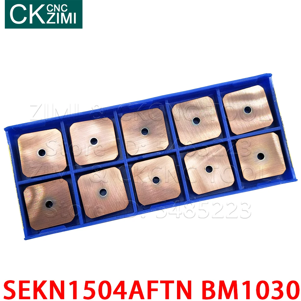 SEKN1504AFTN) เม็ด1504 AFTN BM1030คาร์ไบด์มิลลิ่งแทรกเครื่องมือCNCมีดแบบแทรกเครื่องมือสำหรับสแตนเลส
