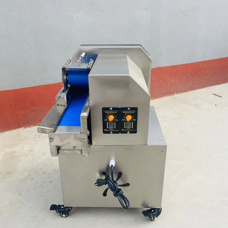 Cuchillos de pepino, pimiento rojo fresco, hojas de espinaca, cortador de verduras, máquina cortadora de verduras eléctrica en rodajas, trituradas y en cubitos