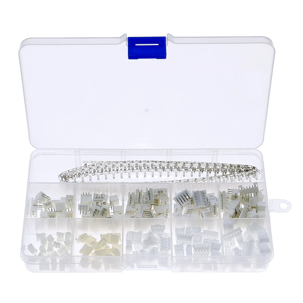 400pcs PH2.0 Curved needle Pin Header Connector 2P 3P 4P 5P 6 Pin 2.0mm Pitch Right Angle Socket PH For PCB jst