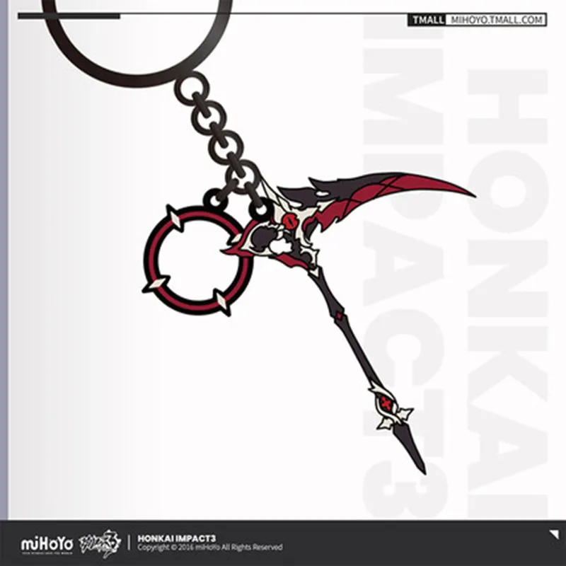 

Anime Games Honkai Impact 3 Valkyrja Strikes Weapon Series COSPLAY Pendant Metal Keychain Exquisite Birthday And Christmas Gifts