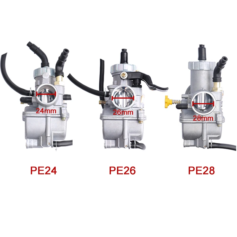 PE24 24mm PE26 26mm PE28 28mm Carburetor For Racing Motorcycle Scooter ATV Parts