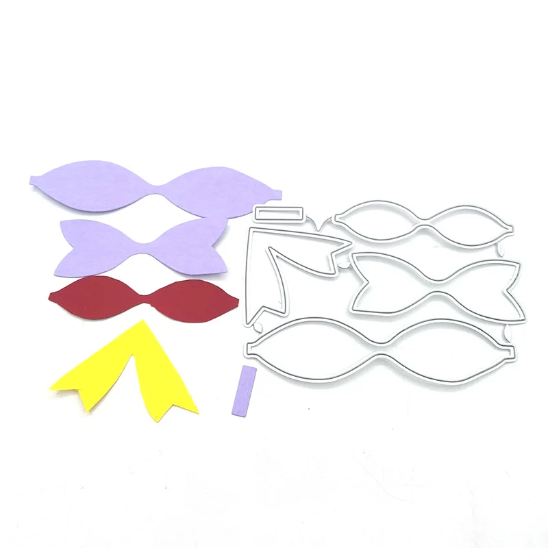 Julyarts-troqueles de pajarita multicapa para álbum de recortes, troquel de corte de llegada Nouveau para álbum de recortes DIY, tarjeta de papel en relieve