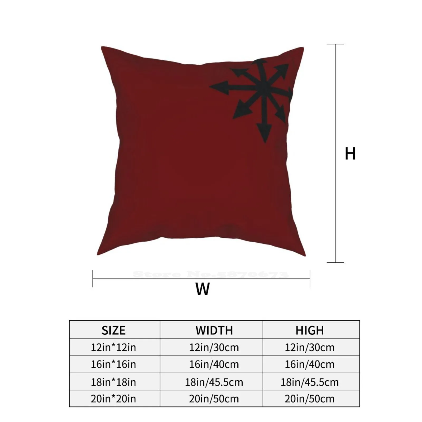الفوضى ستار وسادة غطاء عناق المخدة الفوضى الشر الخيال الرعب علامة المزمار Arnarchy Khorne Nurgle Slaanesh Malal Tzeentch