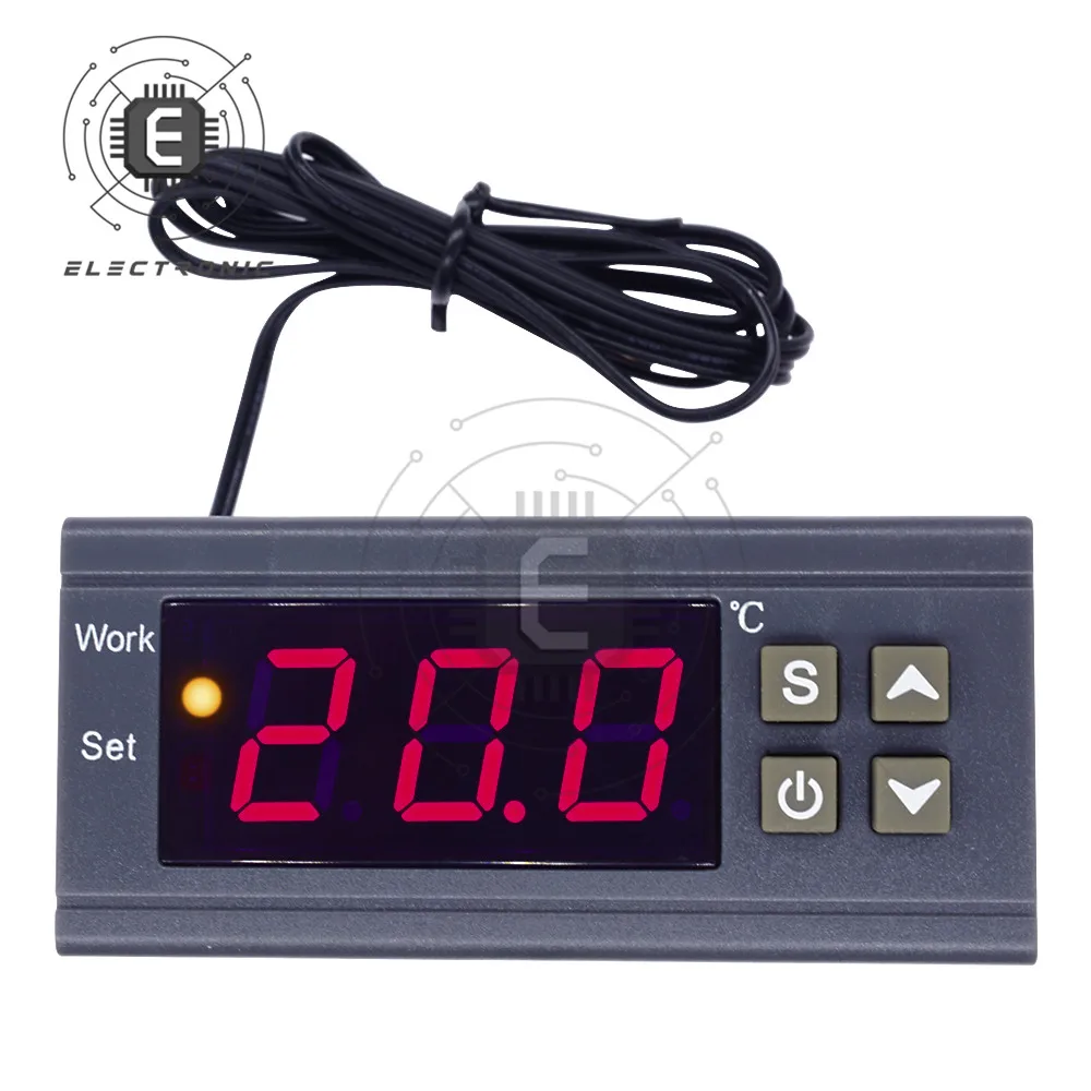 MH1210W LED Digital Temperature Controller Thermostat Thermoregulator Incubator Relay LED 10A Heating Cooling 12V 24V 110V 220V