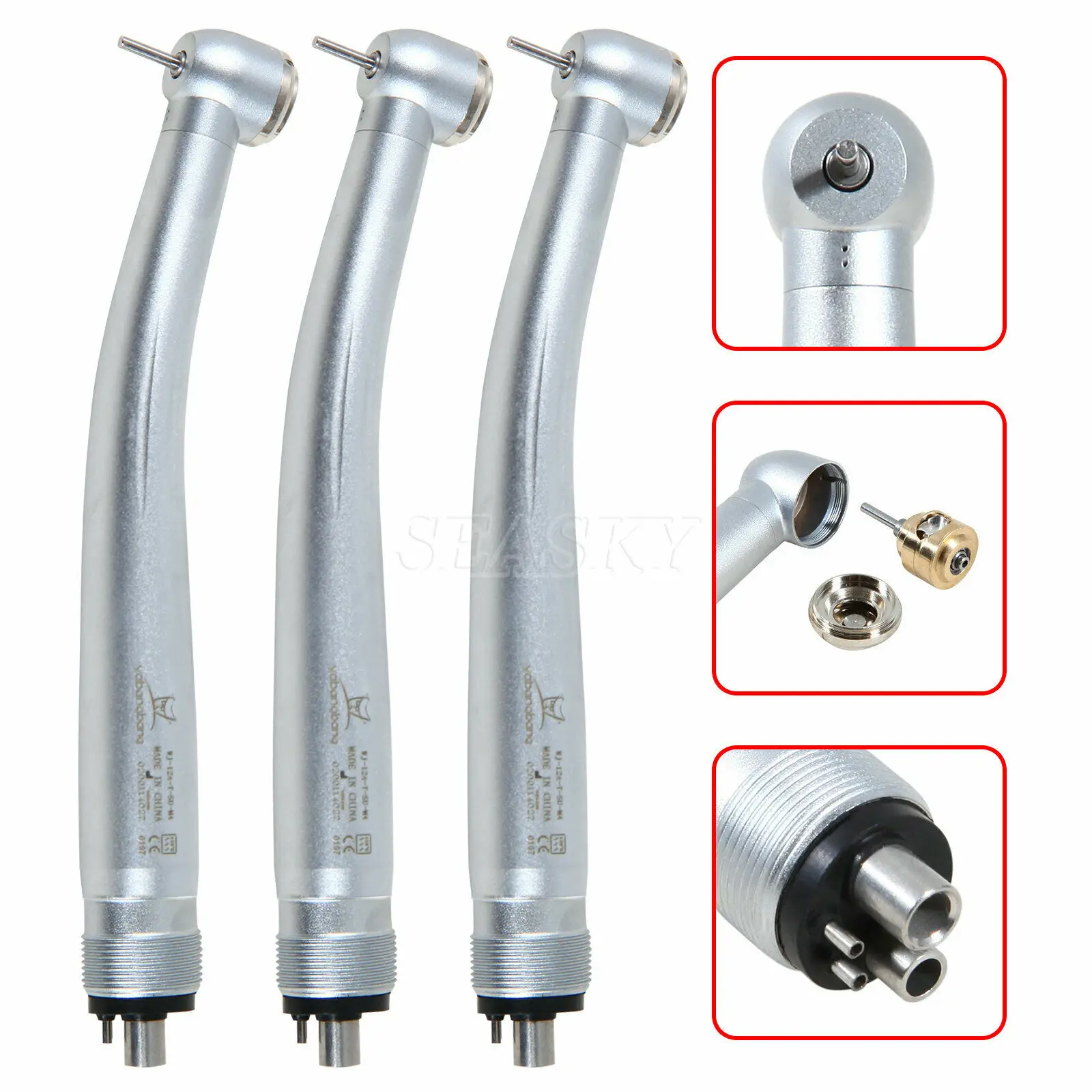 

2024 NSK Pana Max Style Dental High Speed Handpiece Single Both Air & Water Spary Turbine Push Button 2/4 Holes