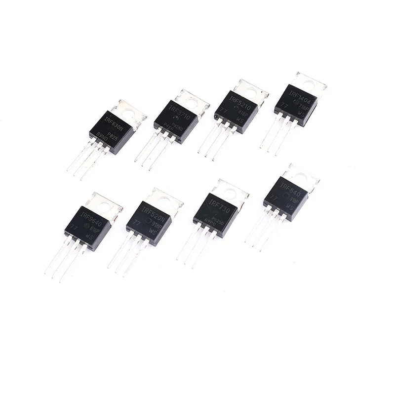 10PCS/LOT IRF3710PBF IRF1404PBF IRF5210PBF IRF9640PBF IRF520NPBF IRF630NPBF IRF730PBF IRF840PBF TO220 TO-220 MOSFET MOSFT