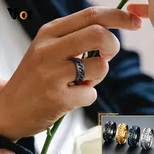 Black Spinner Chain Ring for Men #2