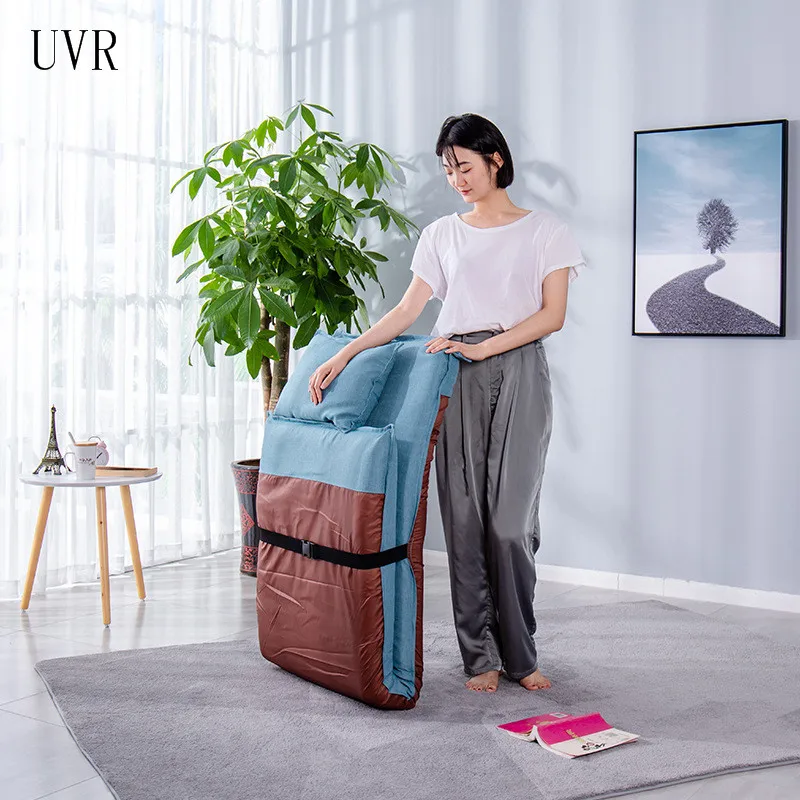 UVR Creative Lazy Sofa Single Tatami Long Folding Removable And Washable Bay Window Chair Leisure Backrest Japanese Fabric Bed