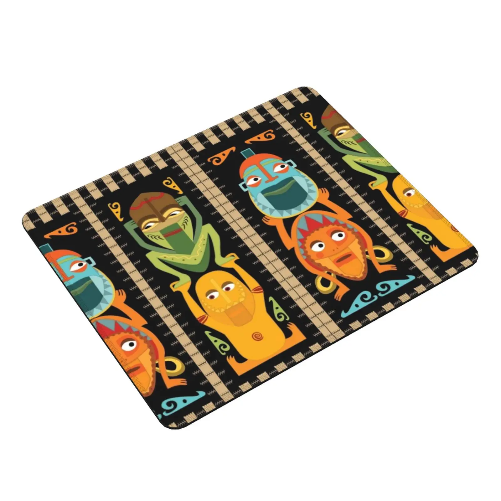 Tropical Hawaiian Polynesian Tiki Totem Mouse Pad stampa fai da te Tiki Gods Totem Poles Hawaii Hawaiian