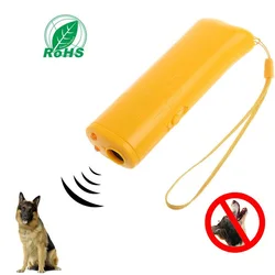 Pet Dog Repeller Anti Barking Stop Bark Training Device Single/Double Head Trainer LED Ultrasonic Anti Barking Pets Supplies