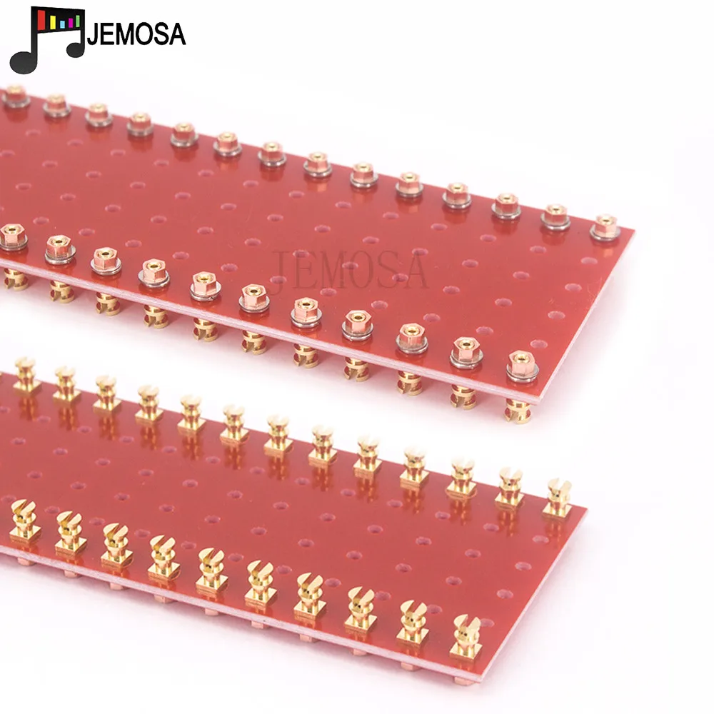 Tablero de torreta de 60 postes, tablero de etiqueta de Terminal de tira artesanal, tablero de tortilla para amplificador de tubo de vacío de Audio Hifi, Kit DIY de 300x60x2mm, 1 unidad