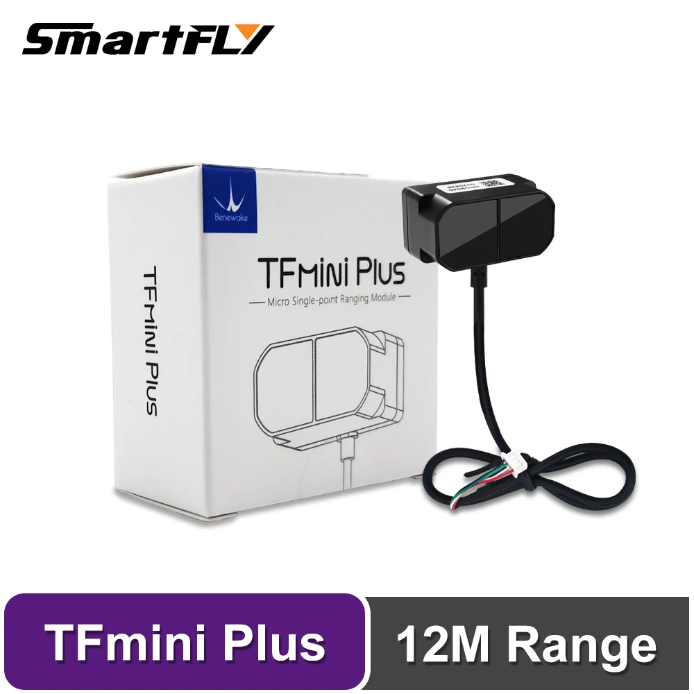 Benewake Lidar TFmini Plus modul Sensor, modul pengukur jarak satu titik 0.1-12m jarak pengukuran, mendukung I/O untuk