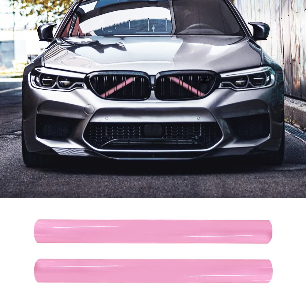 Front Grille Trim Strips Cover for BMW F30 F31 F32 F33 F34 F36 F20 F21 F22 F23 3 4 Series Pink Decoration Accessories Car Sport