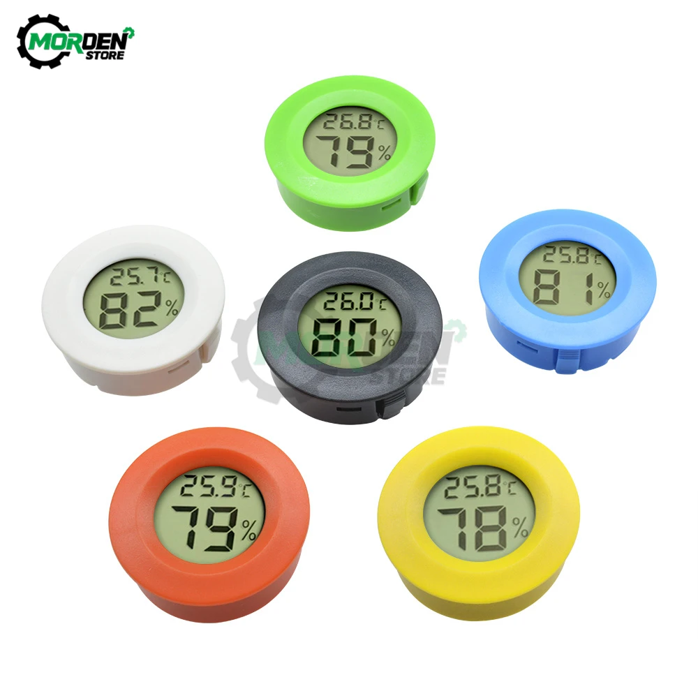 Household Mini LCD Digital Thermometer Hygrometer Fridge Freezer Temperature Humidity Meter Detector Indoor Thermometer For Car