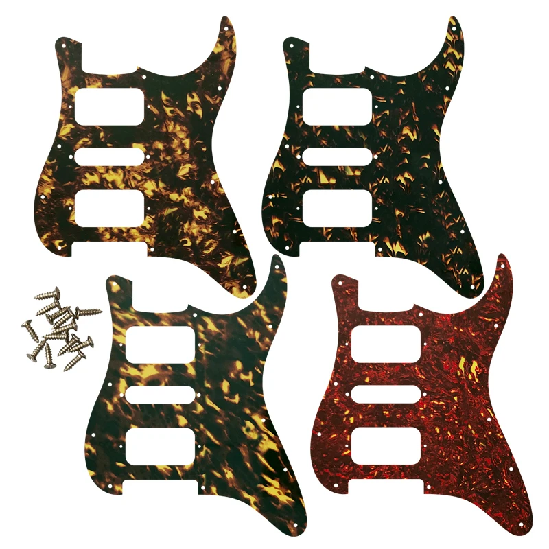 

Xin Yue For USA\Mexico Fd Strat 11Screw Holes HSH Two Deluxe Humbuckers Single St Guitar Pickguard No Control Hole Scratch Plate