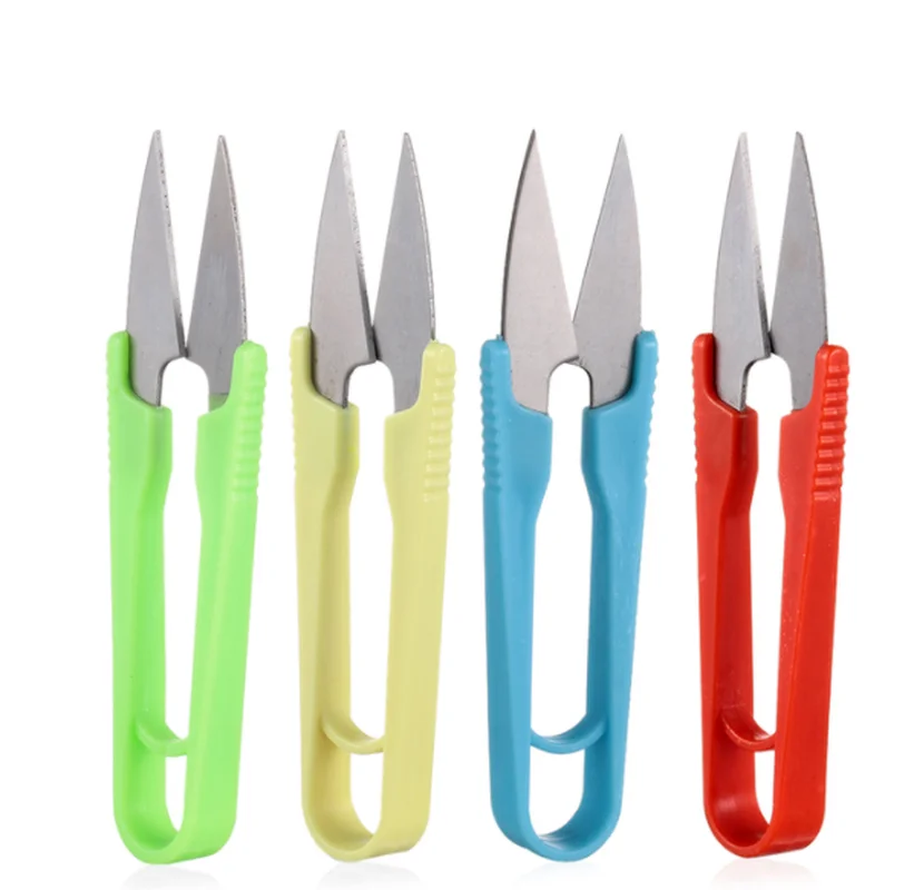 1PCS U-shaped Scissors Embroidery Tailor Tool Plastic Tailor Scissors Thread Wire Cutter Sewing Snips Sewing Accessories