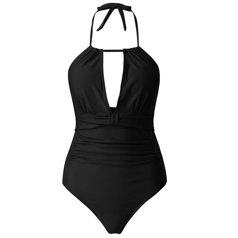 Stringere un pezzo costumi da bagno di grandi dimensioni con Push Up donna Plus Size costume da bagno corpo chiuso costume da bagno femminile per