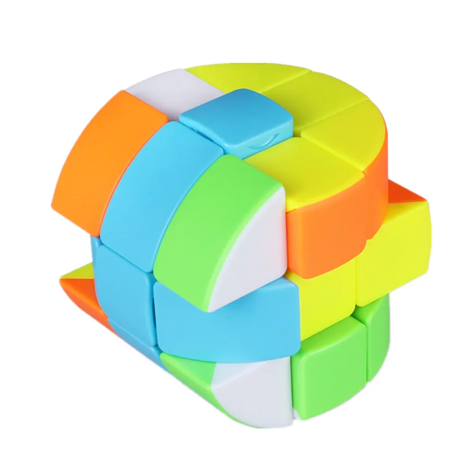 Qiyi Barrel Cube 3x3x3 Stickerless Strange-Shape Magic Cube Twisty Mgaic Cube Learning&Educational Puzzle Toys