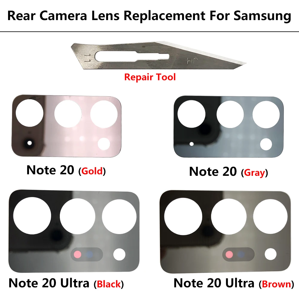 NEW Rear Camera Lens Replacement Part For Samsung M21 M31S M51 Note 20 Ultra S20 fe Pro Note 10 Plus Camera Glass Lens