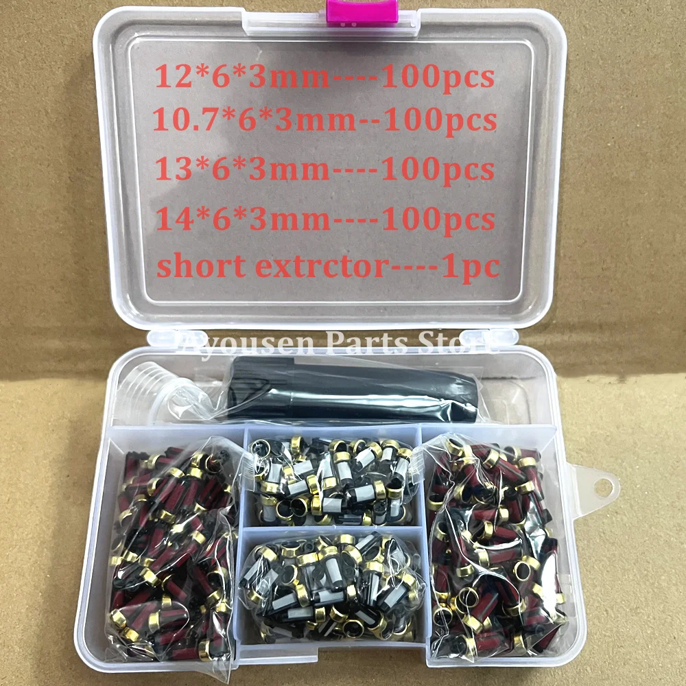 

400Pcs/Box Fuel Injector Micro Basket Filter Sets with Filter Extractor for Car Repair Part Replace