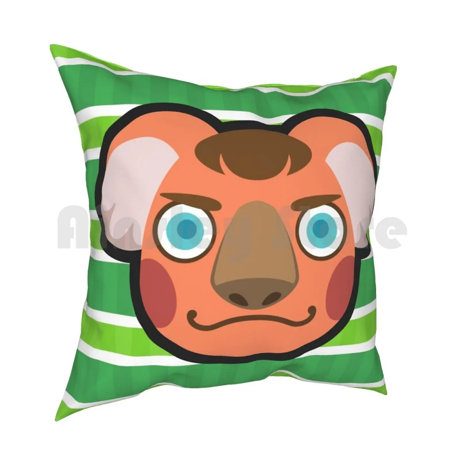 Canberra Animal Pillow Case Printed Home Soft Throw Pillow Canberra Koala Animal New Leaf Acnl Happy Home Designer