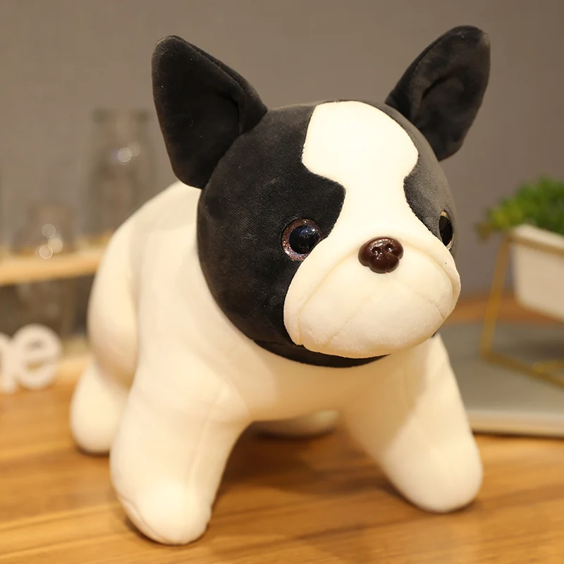 น่ารัก French Bulldog ตุ๊กตาของเล่น Sitting Pose Mascot เงาสุนัขตุ๊กตาตุ๊กตาตุ๊กตาตุ๊กตาเด็กของขวัญ