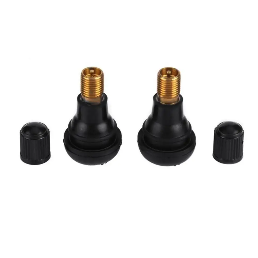 SALE 10/25Pcs Universal TR412 Snap-in Car Tubeless Tyre Valve Stems Rubber Copper Vacuum Tire Air Valve for Auto Motorcycle Moto