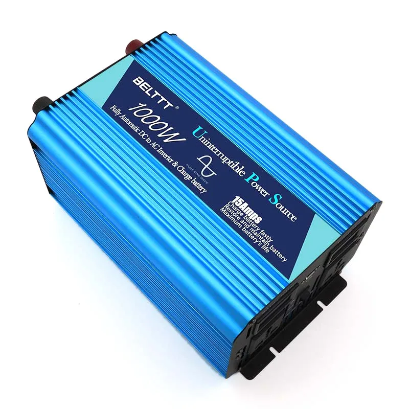 Pure Sine Wave Inverter 1000W 12v Single Phase Power Inverter with UPS Charger