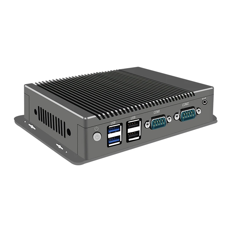 Celeron j3455 fanless mini pc intel n2830 duplo lan windows 10 n2940 4 núcleo industrial mini desktop computador com