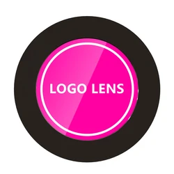 Lente de Cristal con patrón de proyector de logotipo, lentes de proyector de texto publicitario, señal personalizada