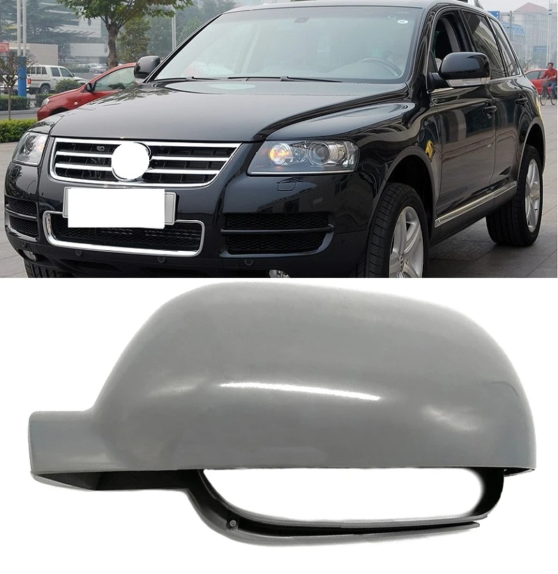 Lofty Richy Outside Rearview Mirror Cover Shell For VW Touareg 2003 2004 2005-2007 Rear View Mirror Reverse Housing Frame Cap